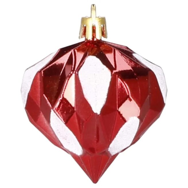Bolas de árvore de Natal 153 pcs, vermelhas, inquebráveis, diferentes formas, um conjunto, Natal, decorações de árvores, decoração