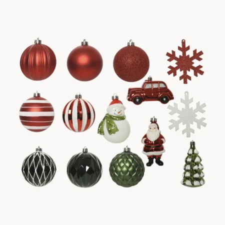 Ornamentos para árvore inquebrável Mia, 25 uni.